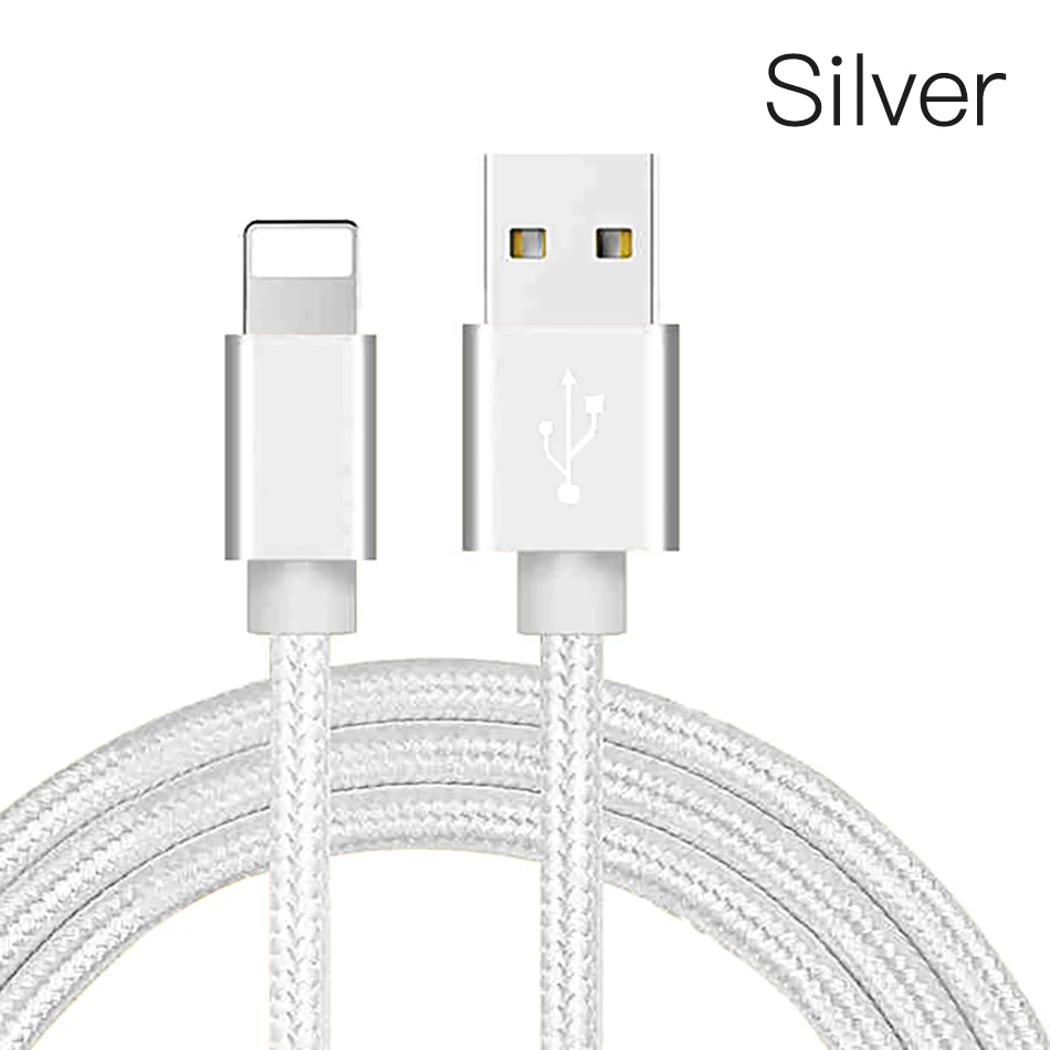 NOHON USB кабель для передачи данных для iPhone 5S 6s 5 6 7 8 Plus Xs Max XR X 10 iPad планшет нейлоновая оплетка Быстрая зарядка зарядное устройство световые кабели