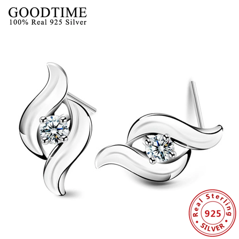 

100% настоящие серьги из стерлингового серебра 925 пробы, милые серьги Brincos, модные новые женские ювелирные изделия, подарки AJE030