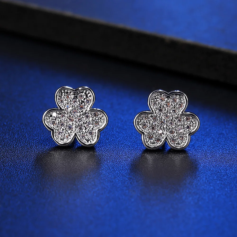 Серьги-пусеты в европейском стиле элегантные серьги-пусеты золотого и