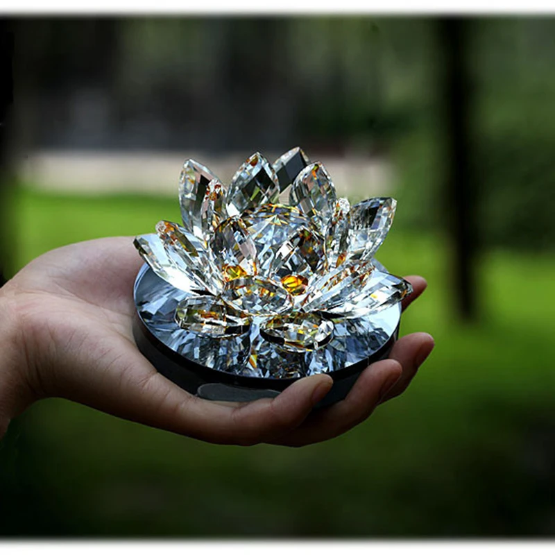 Свадебные сувениры красочный Цветущий хрустальный Лотос пустой флакон для духов