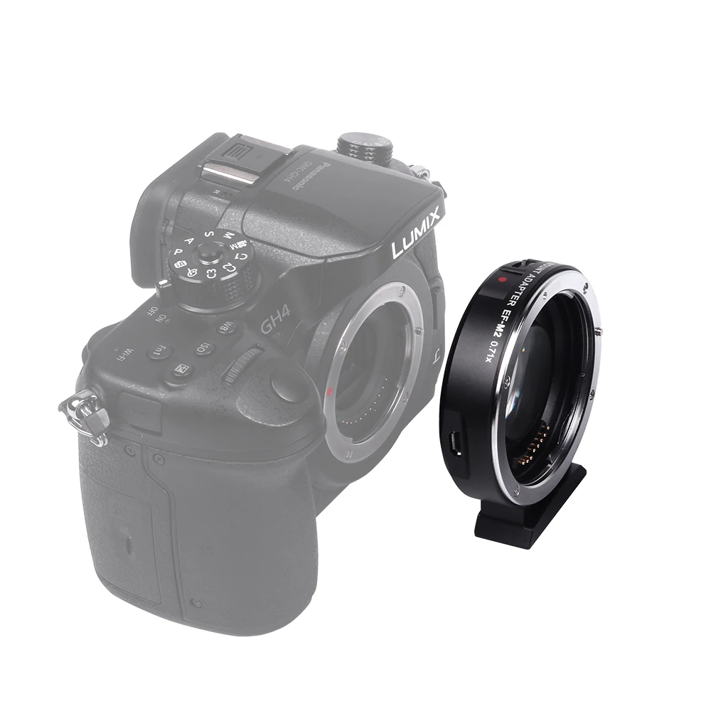 Viltrox фотовспышка с автофокусом EXIF 0.71X уменьшение скорости бустер адаптер для