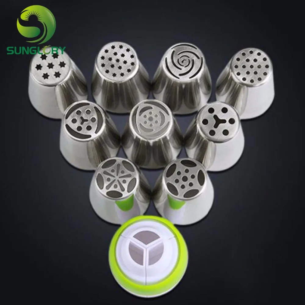 Инструменты для выпечки кексов 9 шт. нержавеющая сталь русская выпечка насадки