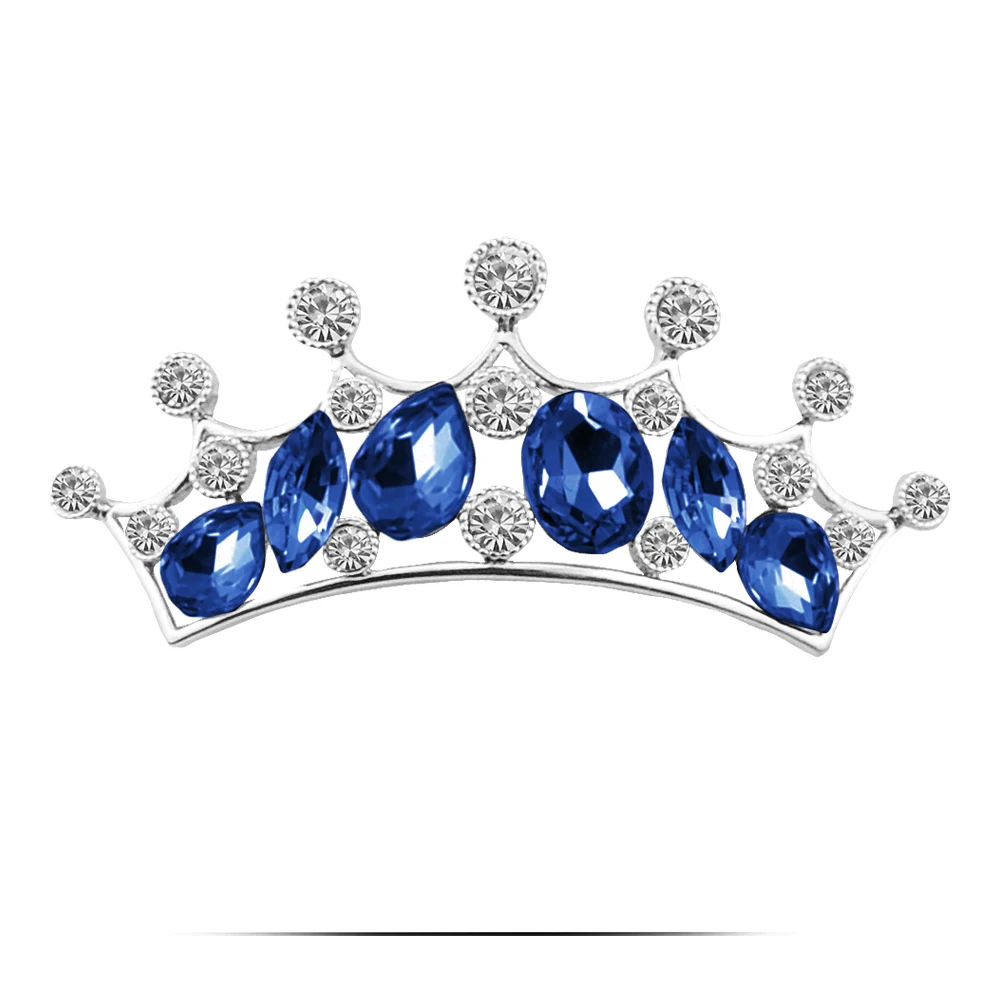 Zhen томоми Благородный Великолепный нежный шик Корона кристалл шарф пряжки брошь