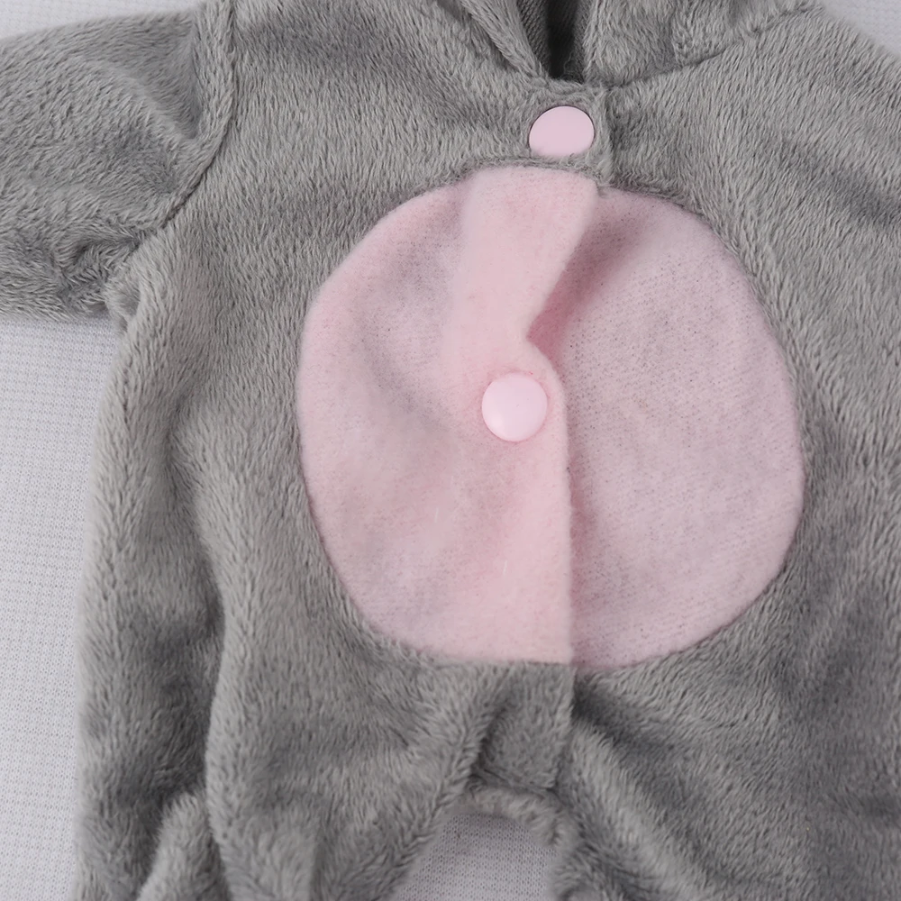Комбинезон KAYDORA Reborn Baby Doll одежда с изображением серого слона животных для