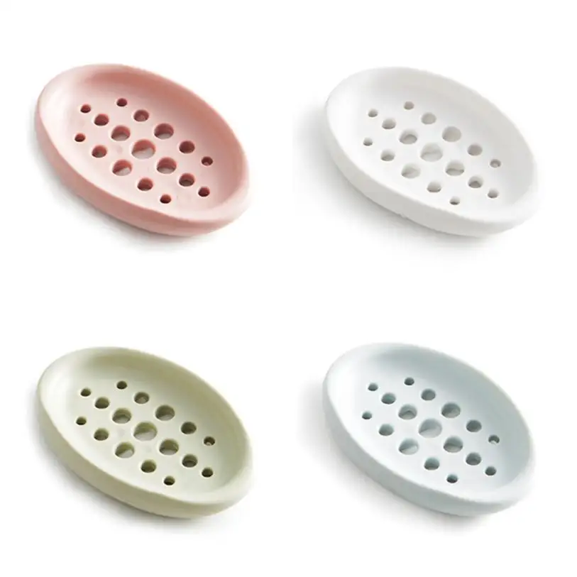 

Brand New Travell Household Silica Gel Brush Soap Dish Box Case Easy to Clean Leaking Holes Aseptic Health YH-459906