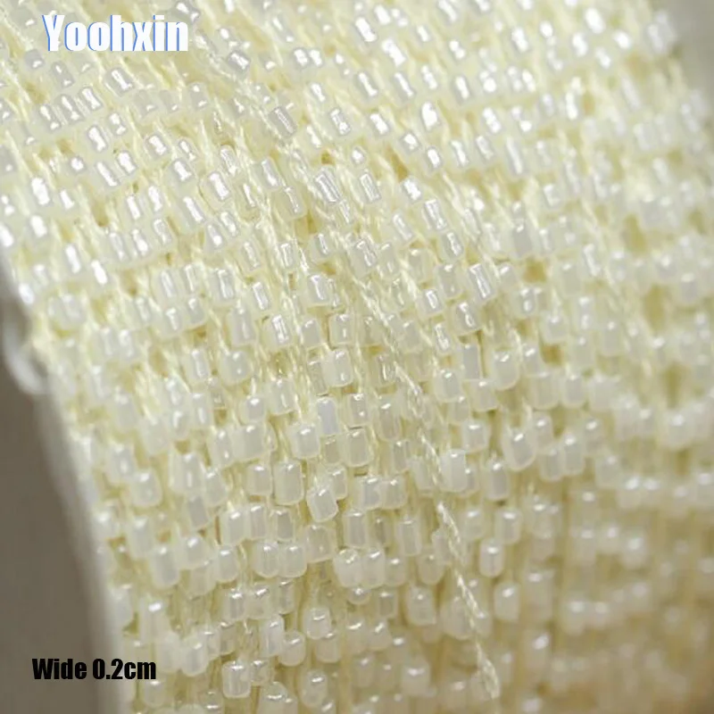 0 2 см широкие модные бусины вышивка бежевый цветок кружевная ткань отделка лента