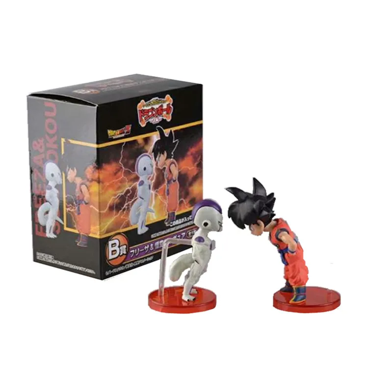 Dragon Ball Z Goku Фриза ПВХ Фигурки Коллекционная модель игрушки 2 шт./компл.|Игровые