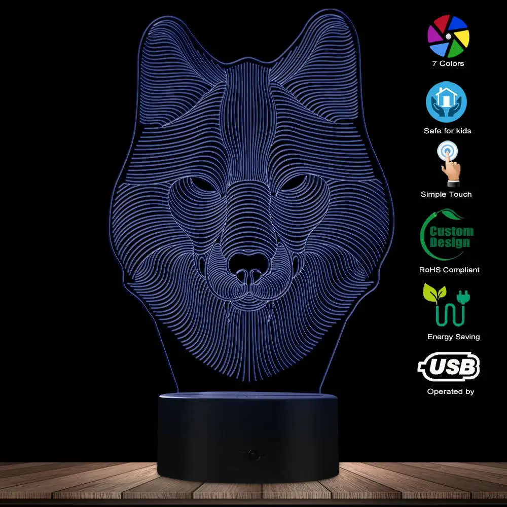 3D настольная ночник украшение на стол для дома лампа изменение цвета светодиодный настольный свет регби Кепка декоративный светодиодный фонарь для спорта Любителя