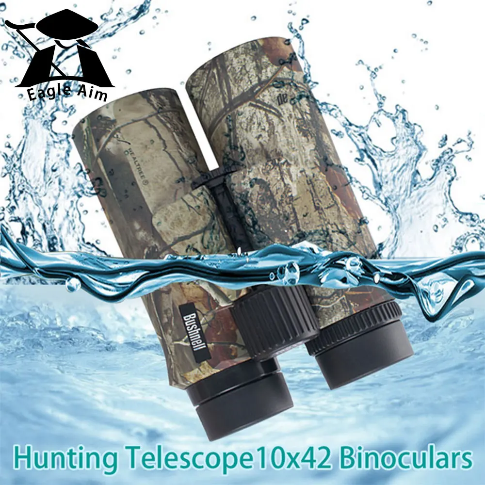 Hunting HD Large Straight Camo Binoculars 10x42 Binoculars Nitrogen-filled Waterproof Telescopes Lll Night Vision