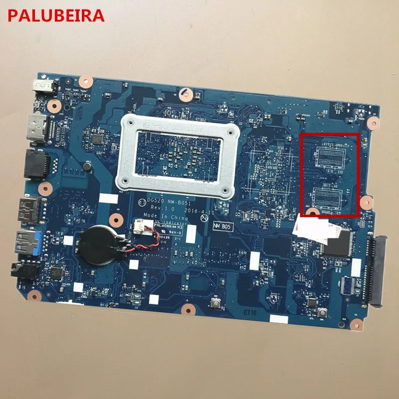 Высококачественная материнская плата PALUBEIRA для Lenovo Ideapad 110 15ACL ноутбука с