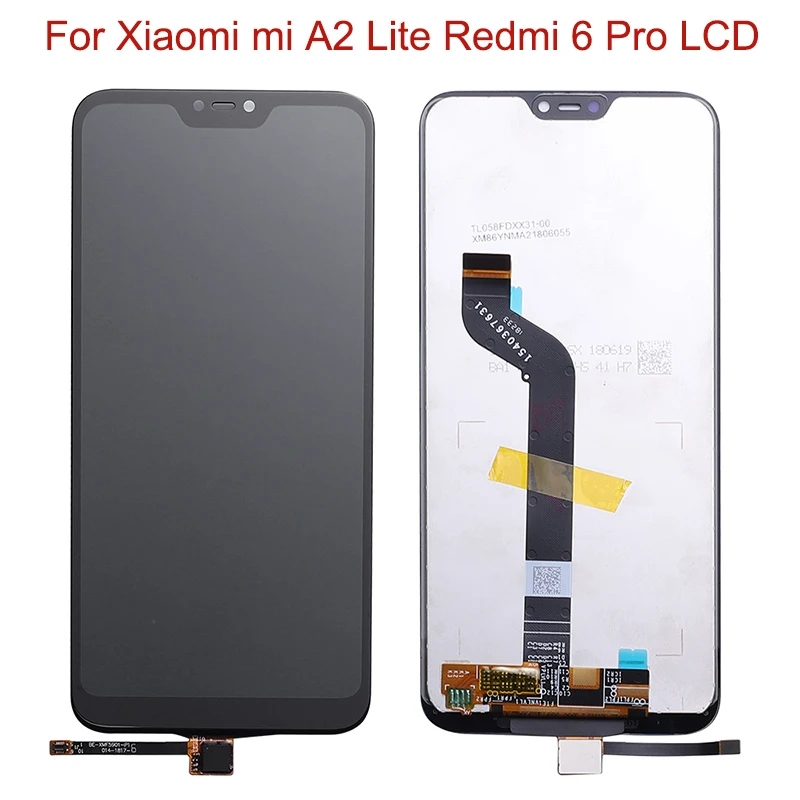 ЖК-дисплей для Xiaomi Mi A2 Global/ Lite с сенсорным экраном и рамкой дигитайзер 10 точек