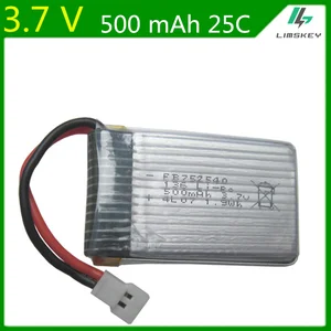 Литий-полимерный аккумулятор 3,7 в 500 мА  ч для Syma X5C, X5SW, M68, Cheerson CX-30, H5C, 3,7 в, 500 мА  ч, литий-полимерный аккумулятор 3,7, 752540