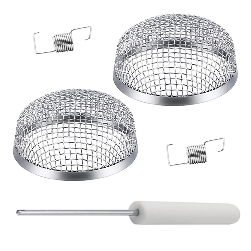 2pcs Vent Covers Insect Stainless Steel Silver Net Accessories Tools Bugs Kit | Автомобили и мотоциклы