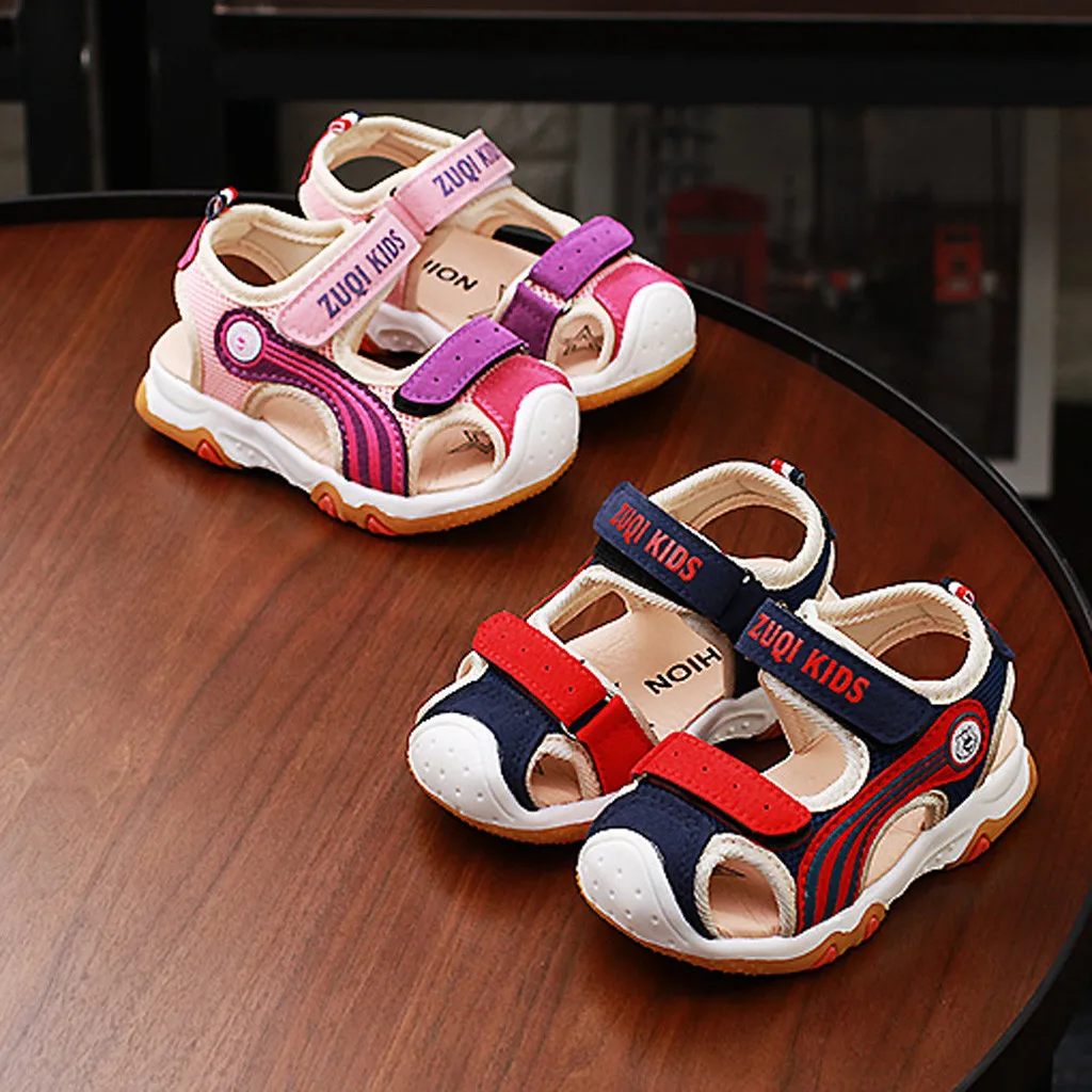 Детская обувь пляжная с закрытым носком для мальчиков сандалии кроссовки