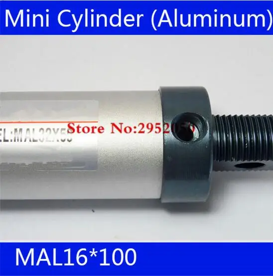 

MAL16*100 Rod Single Double Action Pneumatic Cylinder ,Aluminum alloy mini cylinder Free shipping