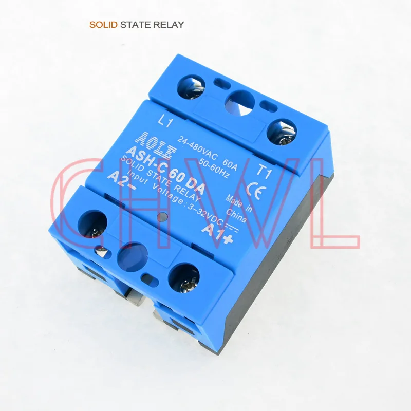 Высокое качество 1 шт. твердотельный релейный модуль ASH C 60DA 60A/250В 3 32VDC вход 24 480VAC