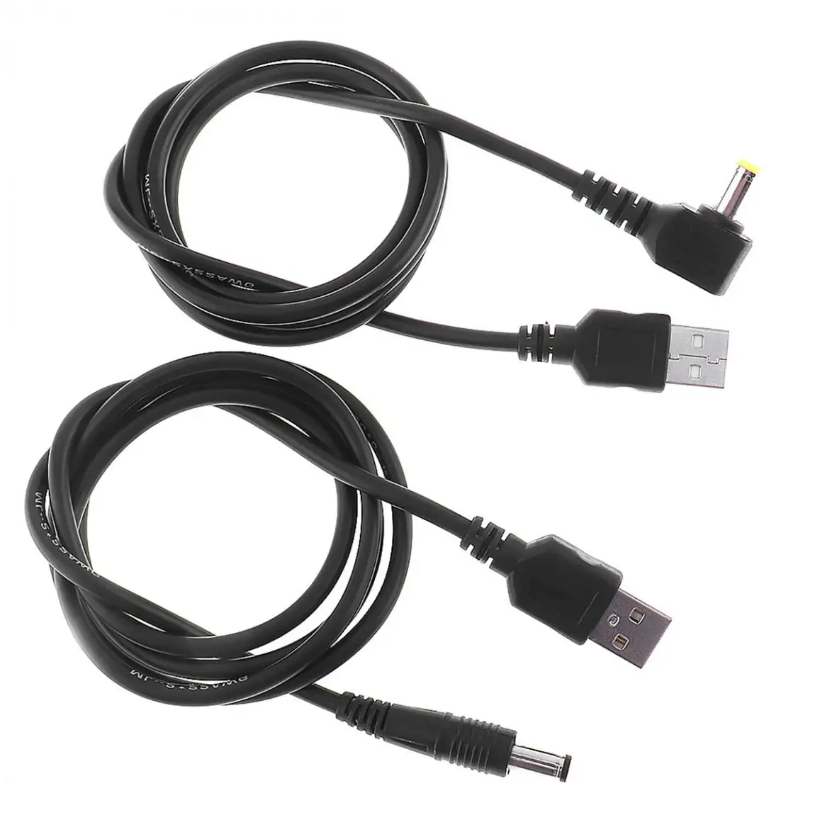 2 шт. 3A USB изогнутая головка с поворотным прямым заголовком DC кабель питания