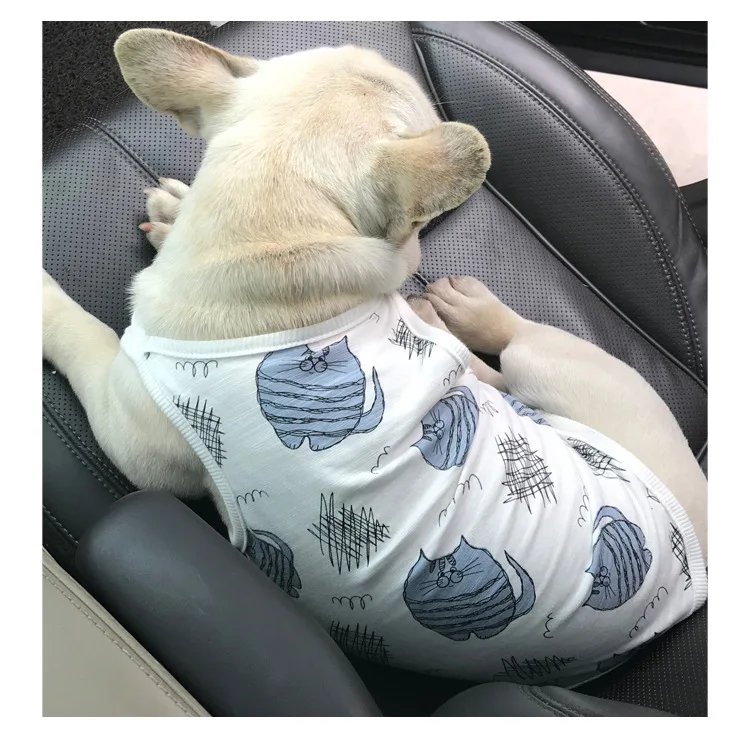 Одежда Французский бык супертонкий жилет для маленьких собак кошек домашних