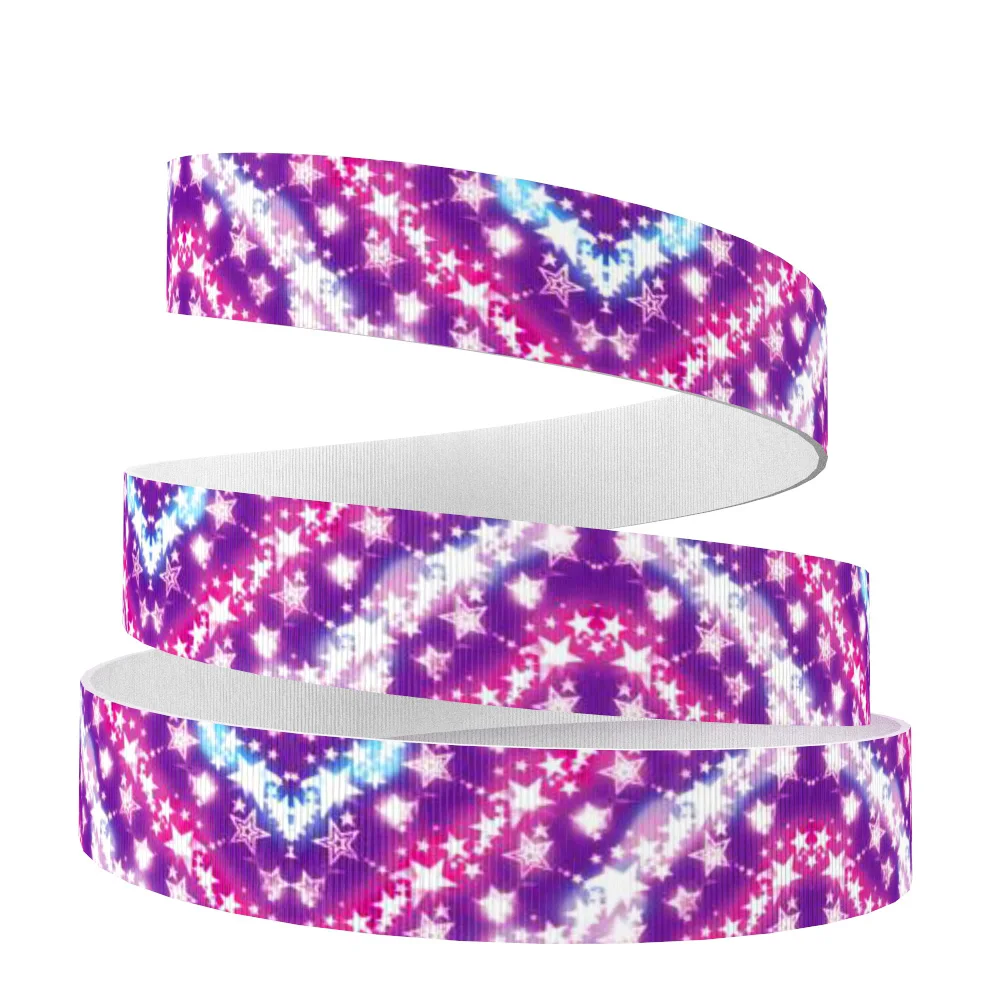 1076508006 David accessories " 25 мм градиентная расцветка; Высота в полоску с горошком; в виде рыбьей чешуи; корсажная лента 50 ярдов, материалы для ручных поделок, 50Yc5579 - Цвет: 1076508006