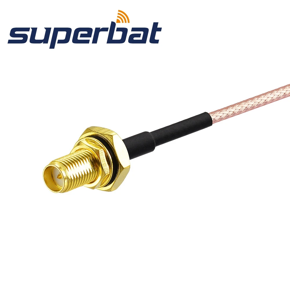 Superbat BNC Штекерный разъем под прямым углом для женского (с штекером) кабеля отрезок