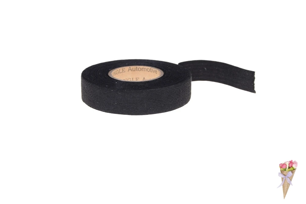 Универсальная фланелевая тканевая лента автомобильный жгут проводов черная