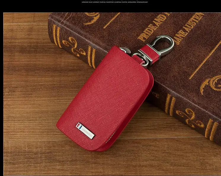 2017 красный Мороз кожаный чехол для автомобиля и кольцо ключей Набор Chevrolet Acura Opel