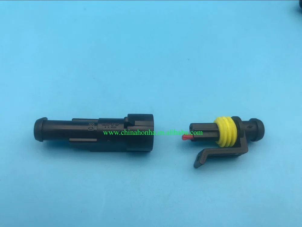 Бесплатная доставка 5 шт tyco amp 1 серия 1pin водонепроницаемый авто мужской женский