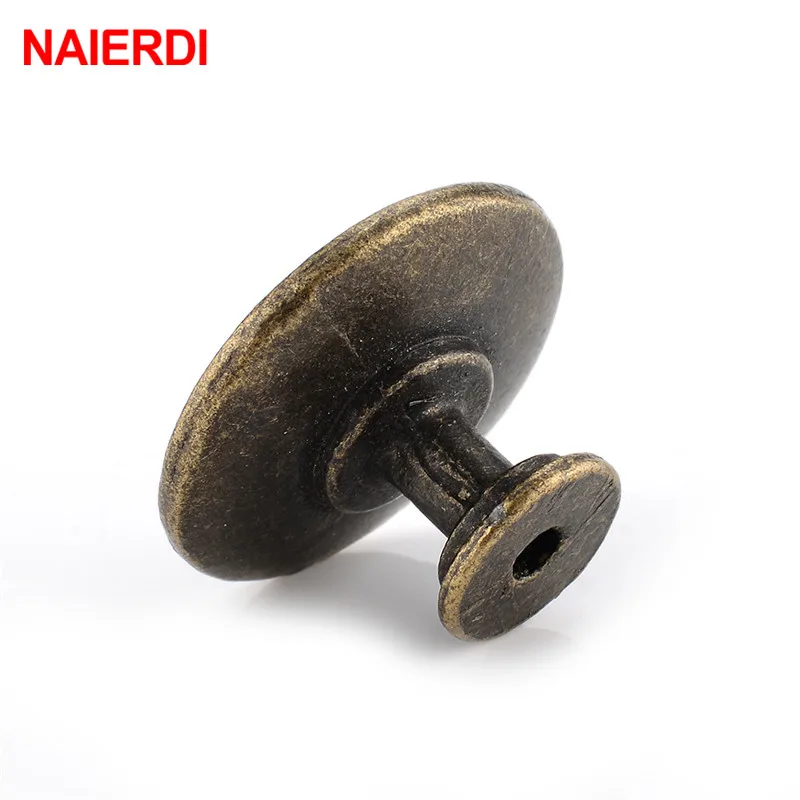 Бронзовые ручки для кухонного шкафа NAIERDI в стиле ретро из цинкового сплава двери