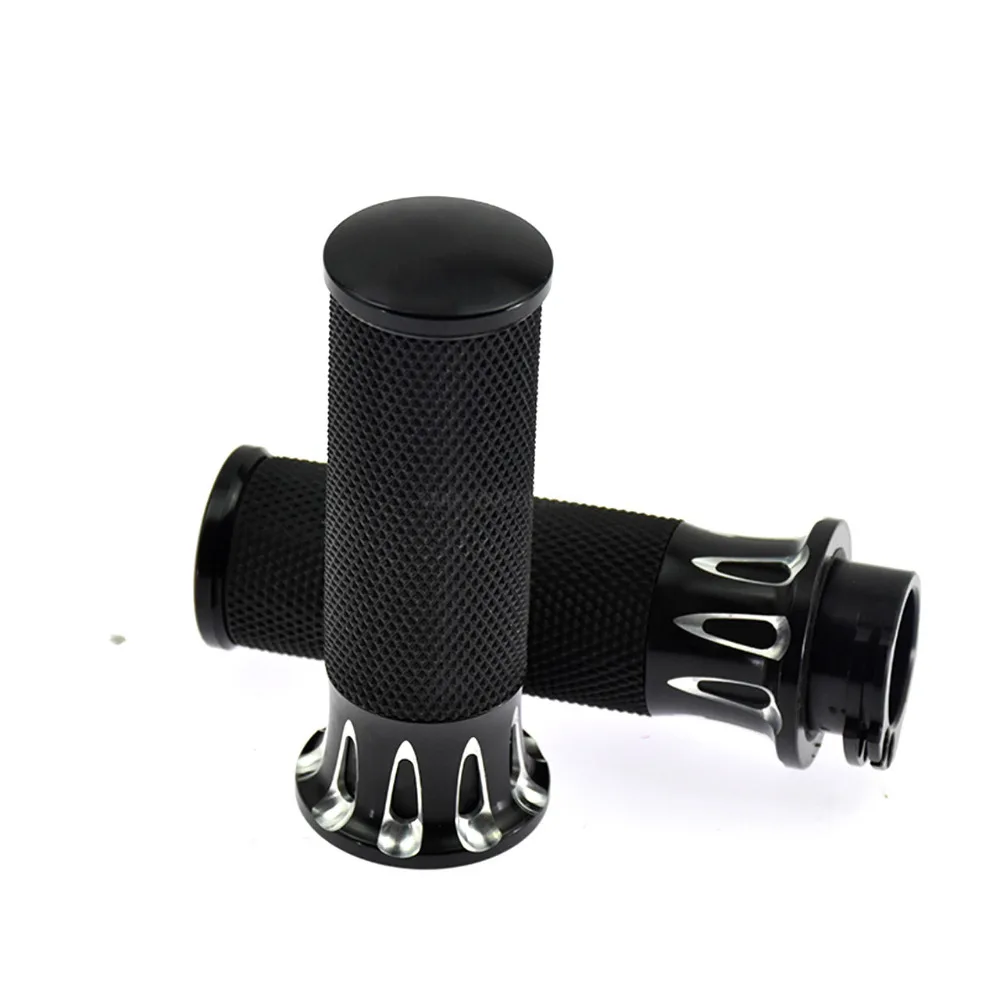Ручки для мотоцикла 1 дюйм 25 мм черные алюминиевые ручки с ЧПУ Harley Touring Dyna Sportster 883