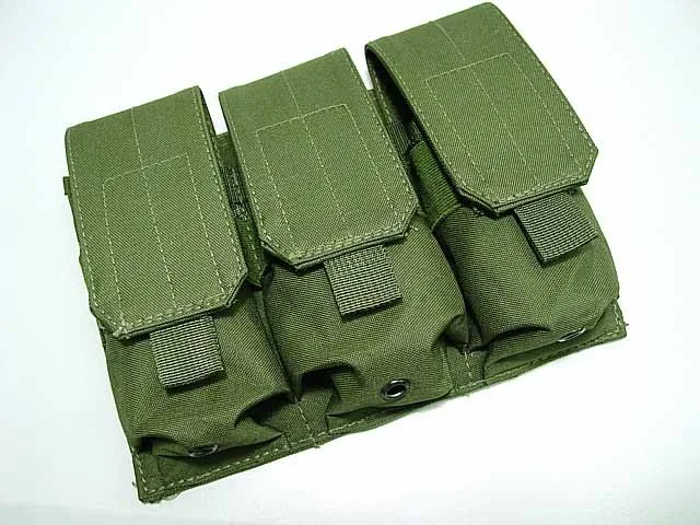 Охотничья Сумка Молл Камуфляжный Рюкзак Военная облегченная модульная система переноски снаряжения для страйкбола сумка Тройная M4 подсумок журналов Лесной камуфляж Чехол