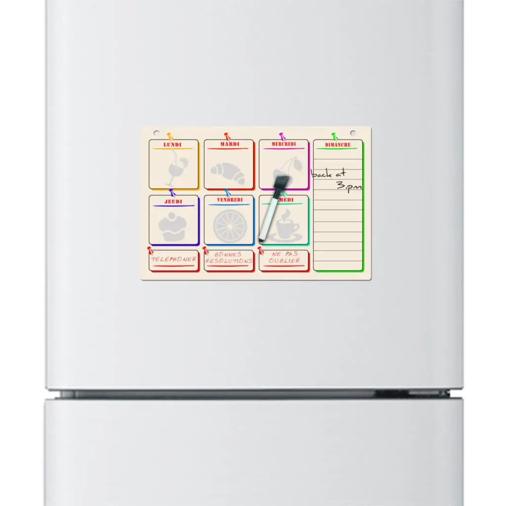 2 шт. жизнь запись на заказ сухой стереть гибкий магнит холодильник доска/доска