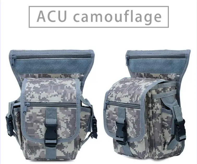 ACU Уличные спортивные карманы, тактическая армейская Военная поясная сумка для ног, сумка для альпинизма, туризма, рыбалки, сумка для ног, сумка для инструментов - Цвет: ACU