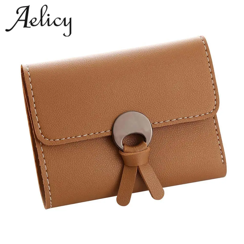 Aelicy модный простой короткий кошелек с застежкой Лидер продаж женская сумочка из