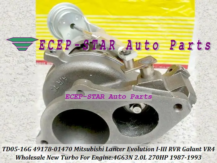TD05H 16G 49178 01470 Turbo для Mitsubishi Lancer EVO 1 3 Evolution I RVR Galant VR4 1987 93 4G63N 4G63 2.0L 270HP|turbo blower|turbo snaketurbo