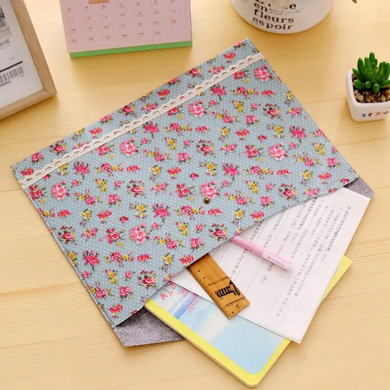 4 шт./лот Новая Винтажная серия dots flower lace А4 Папка для документов папка хранения