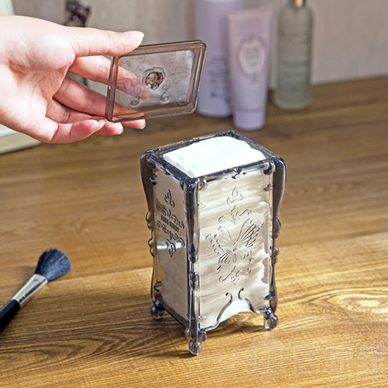 НОВЫЙ Q Tip держатель для хранения коробка прозрачный ватные палочки палка