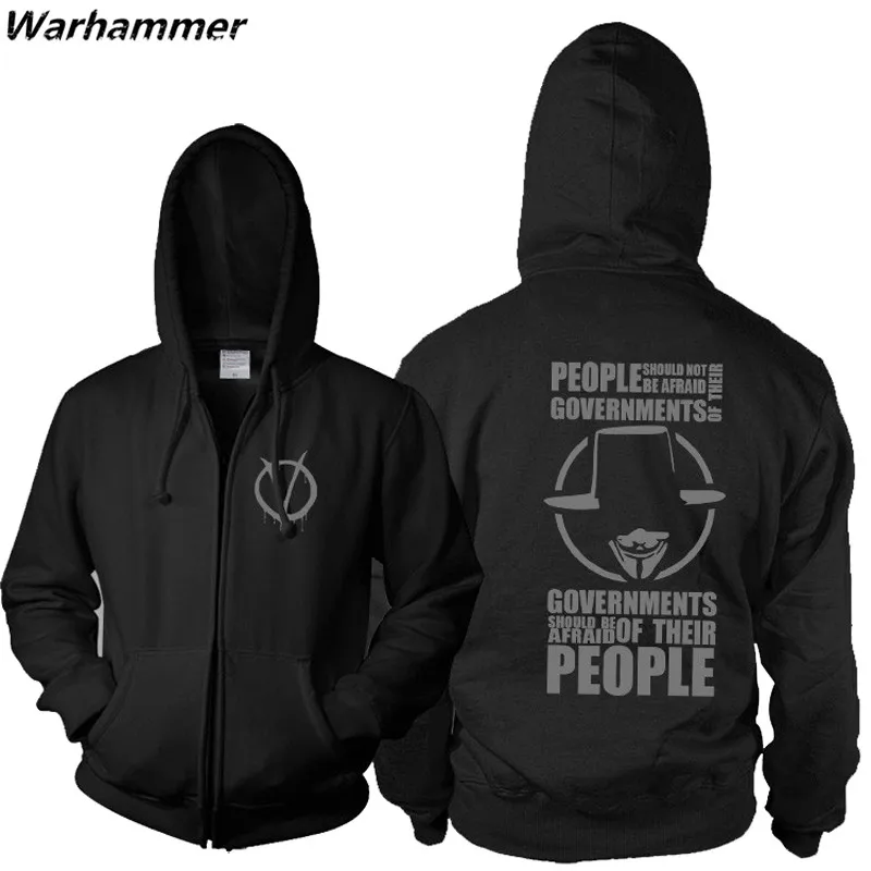 Xuanyutee Street Wear пот Homme мастер фехтовальщик анархист V вендетта молния компьютер
