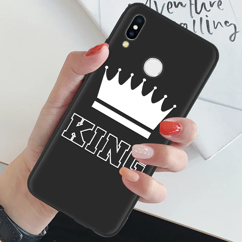 kingbai Король queen для huawei P30 Pro P8 P9 P10 P20 Коврики 10 20 Pro Lite для huawei P9 Y5 Y6 Y9 Pro P Smart плюс чехол - Цвет: kingbai