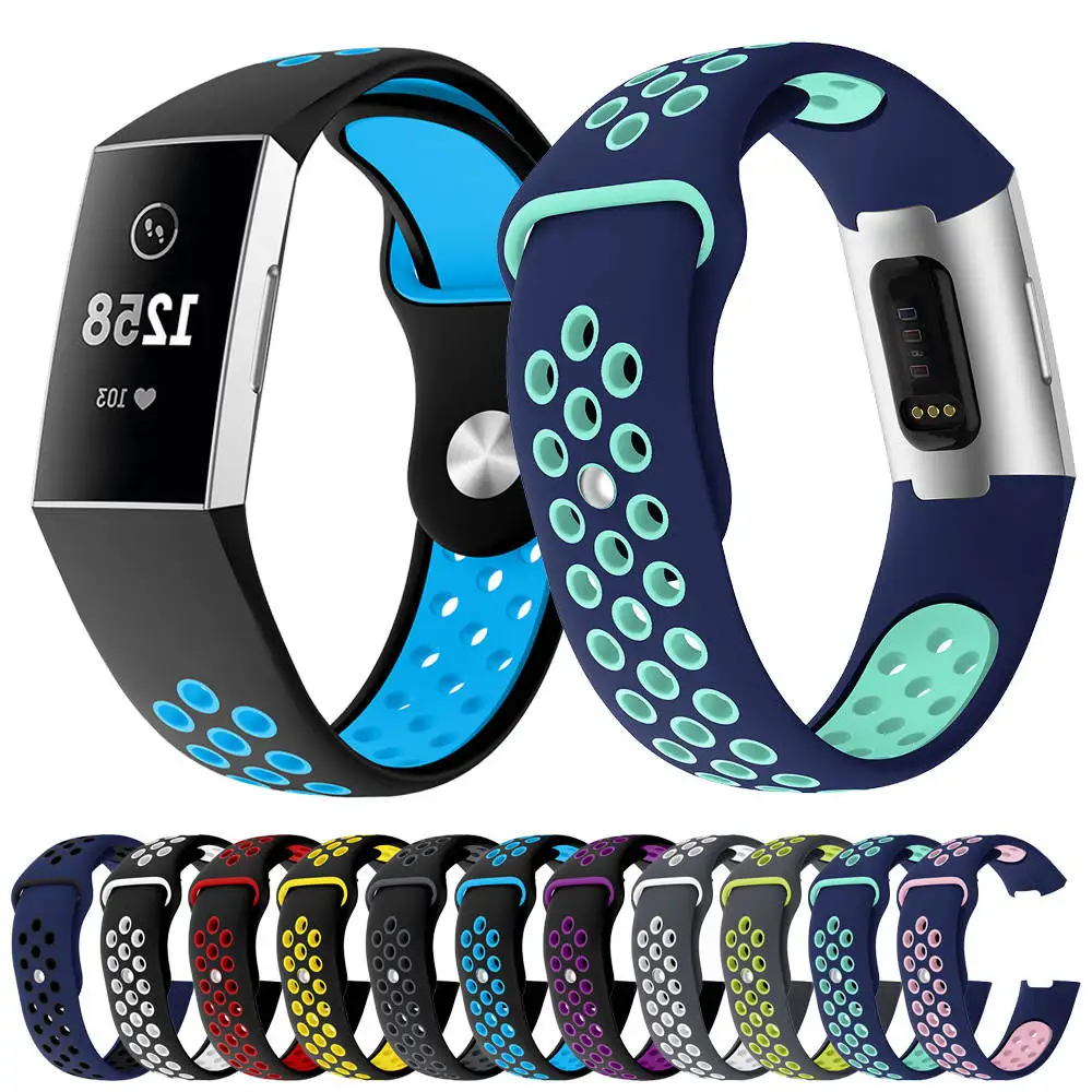 Красочные спортивные силиконовые браслеты для Fitbit Charge 3, браслет на запястье, ремешок для часов, ремешок для Fitbit Charge 3, аксессуары, ТПУ Мягкие полосы