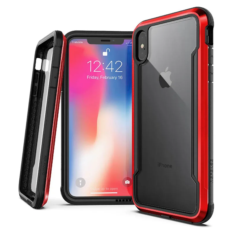 Red X-doria чехол для телефона для iPhone XR XS Max защита щит военный класс падение протестированный чехол для iPhone X XS Max Capa Coque - Цвет: Red