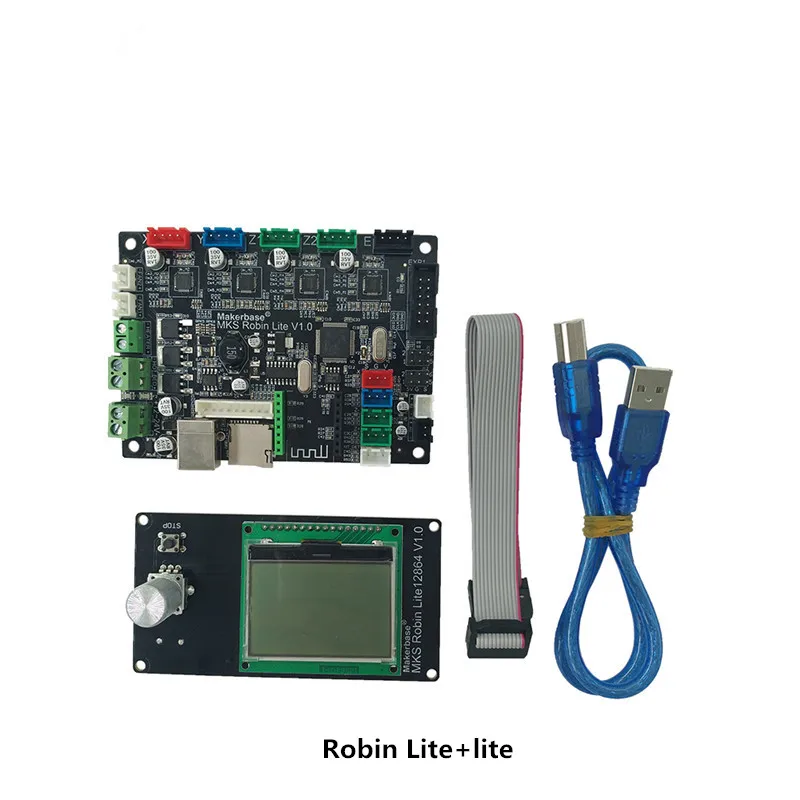 Материнская плата для 3D-принтера Robin Lite 32 бит материнская ARM с экраном 12864 |