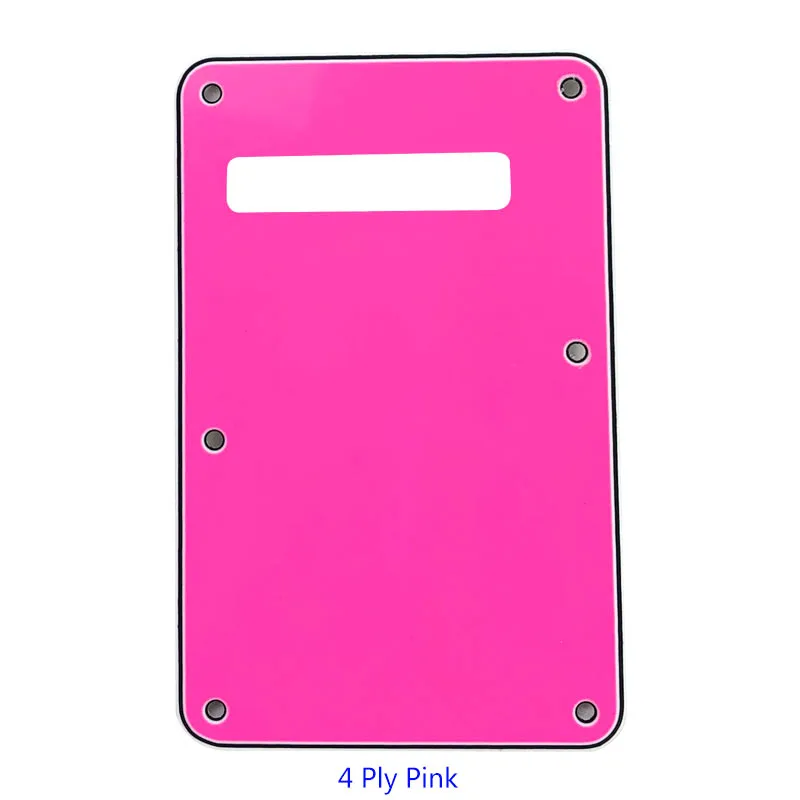 4Ply Pink Pleroo пользовательские гитарные части-для США Страт гитара тремоло крышка Страт задняя пластина Гитара Pickguard скретч пластина - Цвет: 4Ply Pink