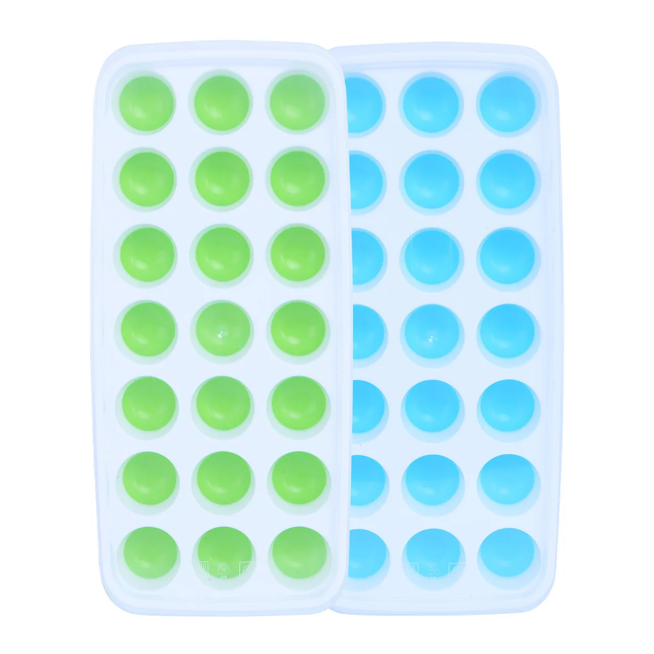 Новый пластиковый лоток с формой для кубиков льда прозрачной крышкой 21 сетка