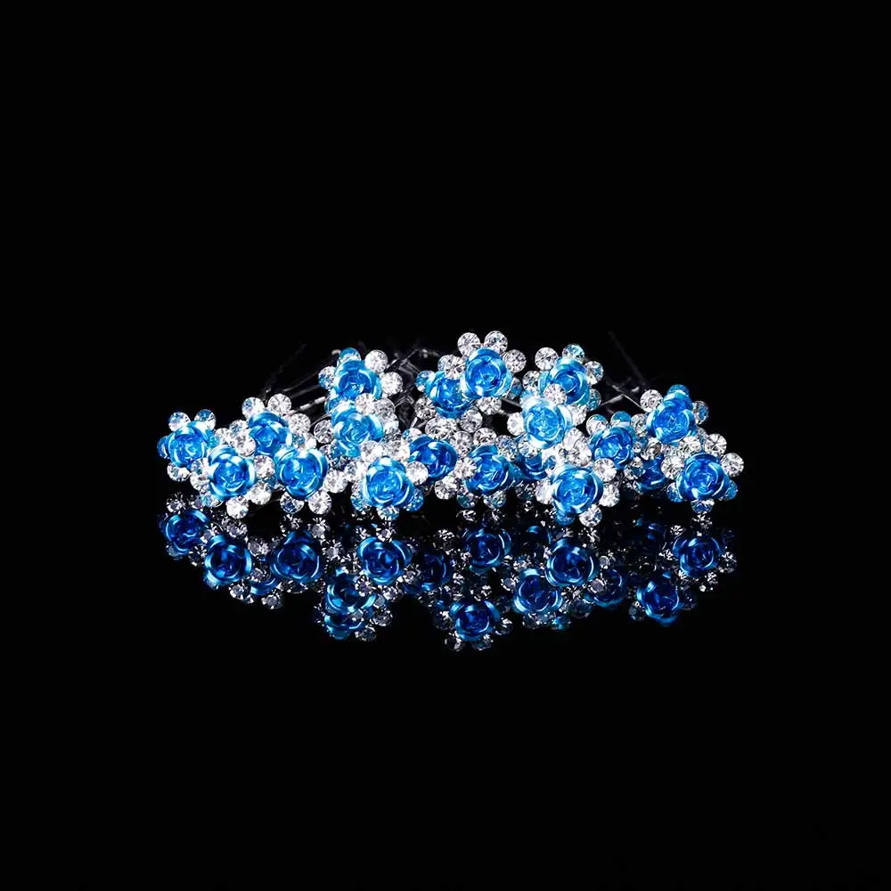 FAMSHIN 20 шт./партия шикарное женское свадебное с кристаллами и стразами заколки для