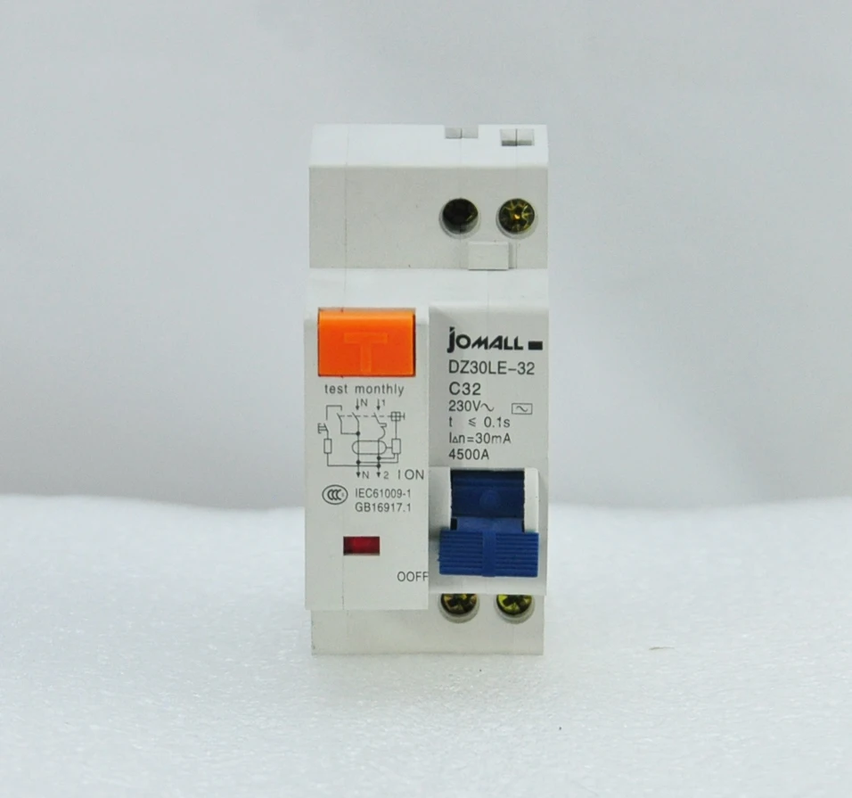 DPNL 1P+ N 25A 230V~ 50 HZ/60 HZ автоматический выключатель с защитой от перегрузки по току и утечки RCBO