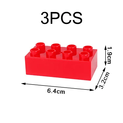Haiyico Duplo 8 отверстий толстый кирпич сборка деталей строительные блоки 2x4 точки