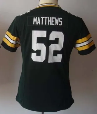 #52 Clay Matthews Jersey Women Football Best quality Authentic Size S--XXL Accept Mix Order | Спорт и развлечения