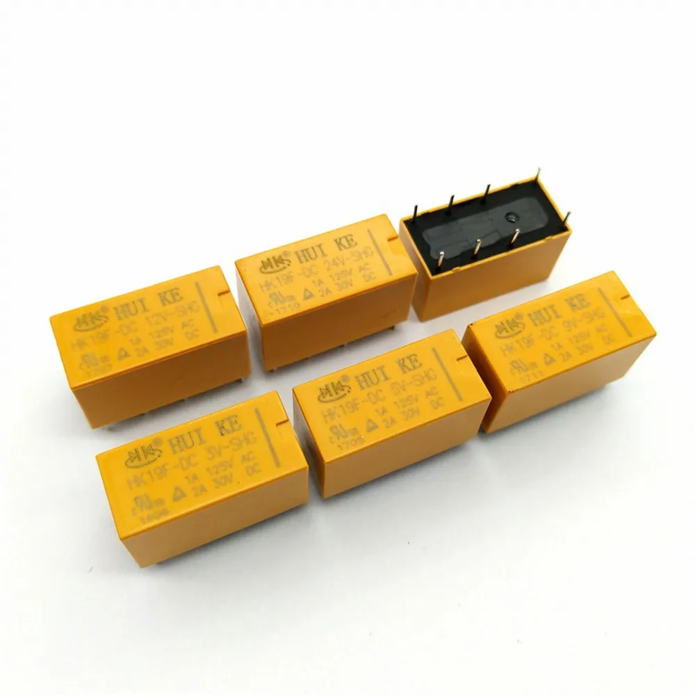Реле HK19F 3V 5V 12V 24V 50 шт. релейные реле с возможностью поворота на 5/5/12/24 В