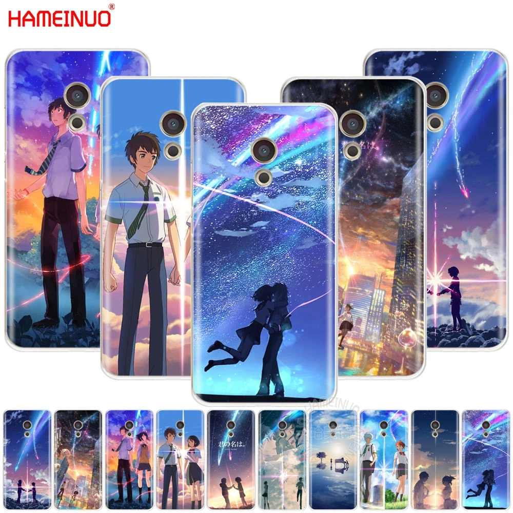HAMEINUO ваше имя аниме крышка чехол для телефона для Meizu M6 M5 M5S M2 M3 M3S MX4 MX5 MX6 PRO 6 5 U10 U20 note plus