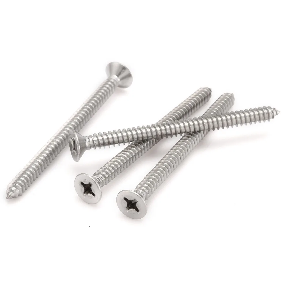 

10pcs304 stainless steel Phillips Pan Head M6*80 M6*90 M6*100 mm Machine screws Cross head self-tapping screw